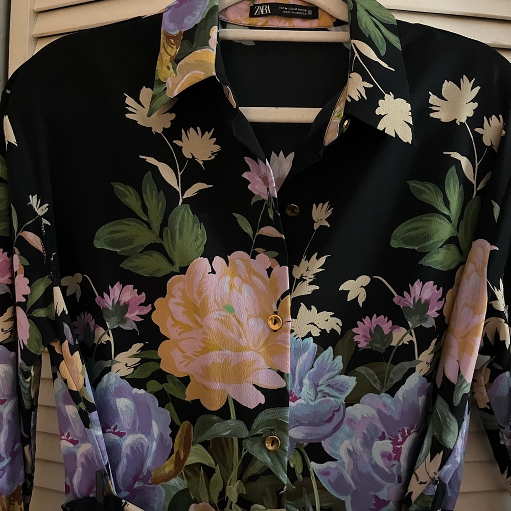 Zara. Belted Shirt Dress.
